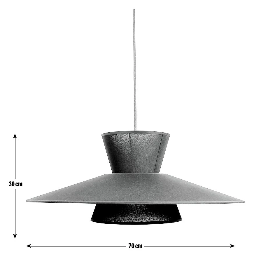 Habitat Linen Otton 2 Tier Easy Fit Shade - Black 3 Habitat Linen Otton 2 Tier Easy Fit Shade - Black - Image 3