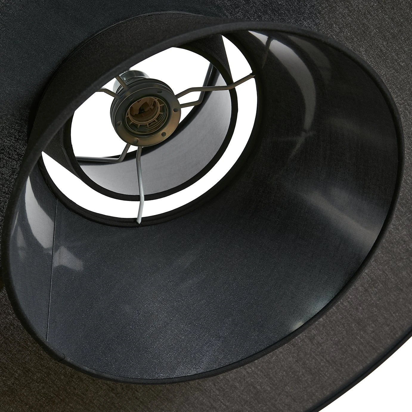 Habitat Linen Otton 2 Tier Easy Fit Shade - Black 5 Habitat Linen Otton 2 Tier Easy Fit Shade - Black - Image 5