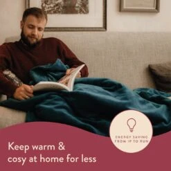 Dreamland Snuggle Up Teal Heated Throw - Large 11 Dreamland Snuggle Up Teal Heated Throw - Large -Cooking and dining Shop 9562745 R Z003A