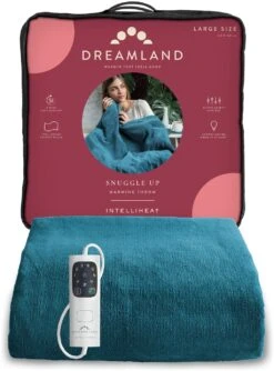 Dreamland Snuggle Up Teal Heated Throw - Large 15 Dreamland Snuggle Up Teal Heated Throw - Large -Cooking and dining Shop 9562745 R Z007A