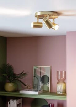 Habitat 3 Light Spotlight Plate - Brass