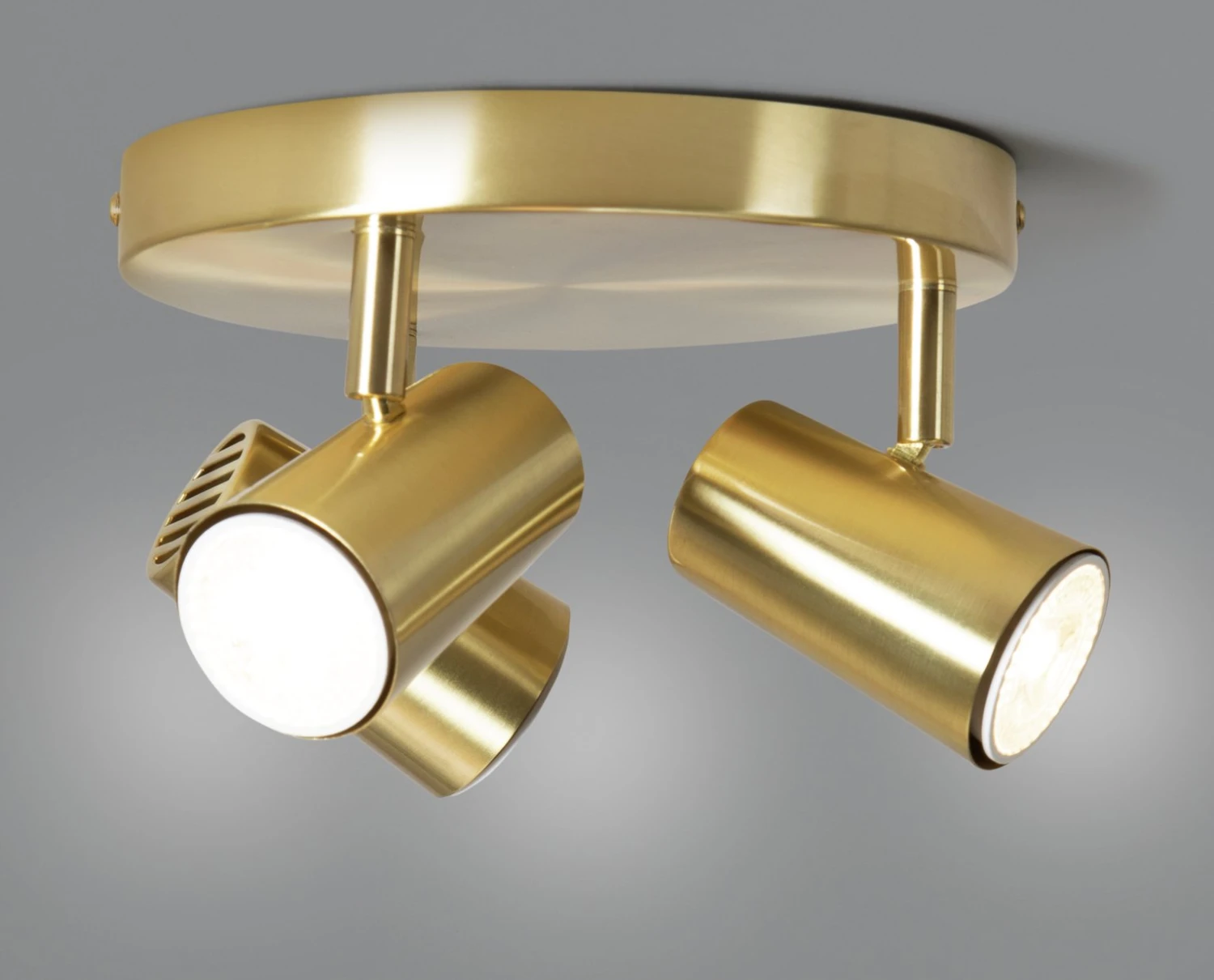 Habitat 3 Light Spotlight Plate - Brass 2 Habitat 3 Light Spotlight Plate - Brass - Image 2