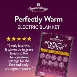 Slumberdown Perfectly Warm Luxury Electric Blanket - Single -Cooking and dining Shop 9564516 R Z002A