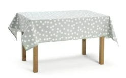 Habitat Spot Wipe Clean Tablecloth - Grey And White -Cooking and dining Shop 9566710 R Z002A