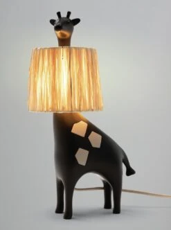 Habitat Kids Giraffe Rattan Table Lamp - Black -Cooking and dining Shop 9568574 R Z002C