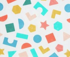 Habitat Kids Colourful Shapes 2 Pack Fitted Sheets - Cot -Cooking and dining Shop 9571310 R B002