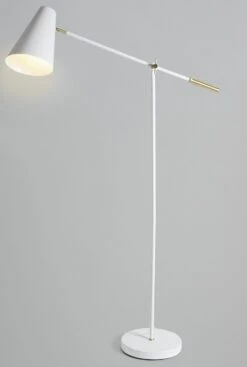 Habitat Vesper Cone Task Floor Lamp - White -Cooking and dining Shop 9572632 R Z003C