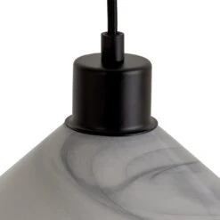 Habitat Lati Marble Glass Pendant - Black & White -Cooking and dining Shop 9573569 R Z002A