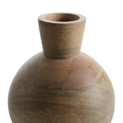 Habitat Mango Wood Vase - Natural -Cooking and dining Shop 9573662 R Z003A