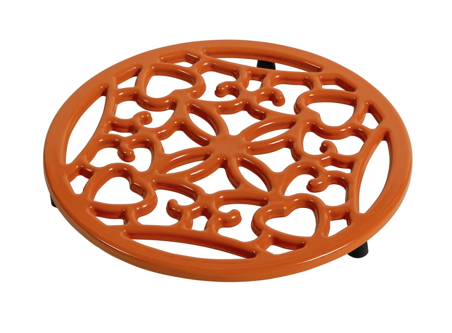 Habitat Cast Iron Trivet - Orange 2 Habitat Cast Iron Trivet - Orange - Image 2