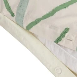 Habitat Cotton 180TC Maxi Leaf Green Bedding Set - Double -Cooking and dining Shop 9576119 R Z004A