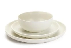 Habitat 12 Piece Stoneware Dinner Set - White -Cooking and dining Shop 9577833 R Z002A