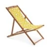 Habitat Folding Wooden Garden Deck Chair - Yellow