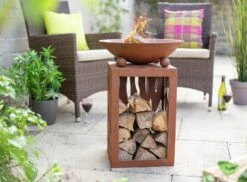 La Hacienda Aged Effect Fire Bowl -Cooking and dining Shop 9578760 R Z005A