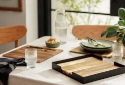 Habitat Set Of 4 Wooden Placemats With Tray -Cooking and dining Shop 9581317 R Z002C