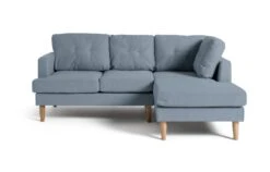 Habitat Joshua Fabric Right Hand Corner Chaise Sofa - Blue -Cooking and dining Shop 9581812 R Z003A