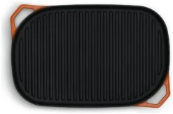 Habitat Large Cast Iron Grill Pan - Orange -Cooking and dining Shop 9582158 R Z005A
