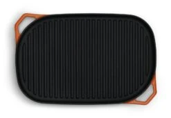 Habitat Large Cast Iron Grill Pan - Orange -Cooking and dining Shop 9582158 R Z006A