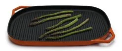 Habitat Large Cast Iron Grill Pan - Orange -Cooking and dining Shop 9582158 R Z007A