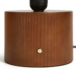 Habitat Corduroy Touch Table Lamp - Mustard & Walnut -Cooking and dining Shop 9582275 R Z003A