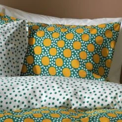 Habitat Sunburst Geo Green & Mustard Bedding Set - Single -Cooking and dining Shop 9588042 R Z006A