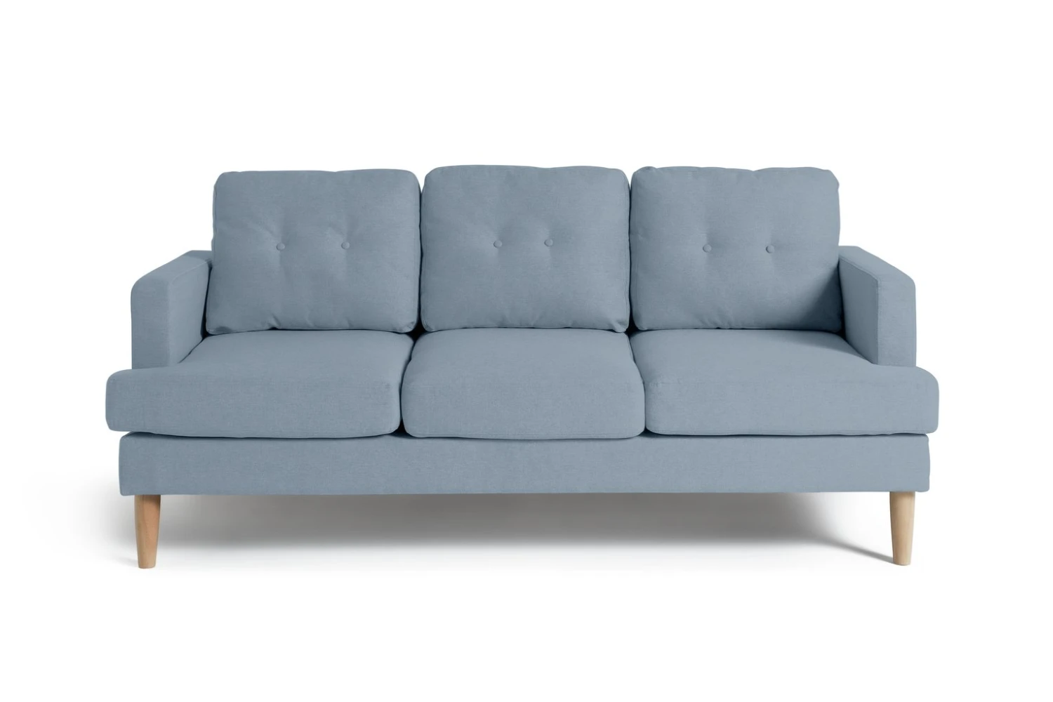 Habitat Joshua Fabric 3 Seater Sofa - Blue 4 Habitat Joshua Fabric 3 Seater Sofa - Blue - Image 4
