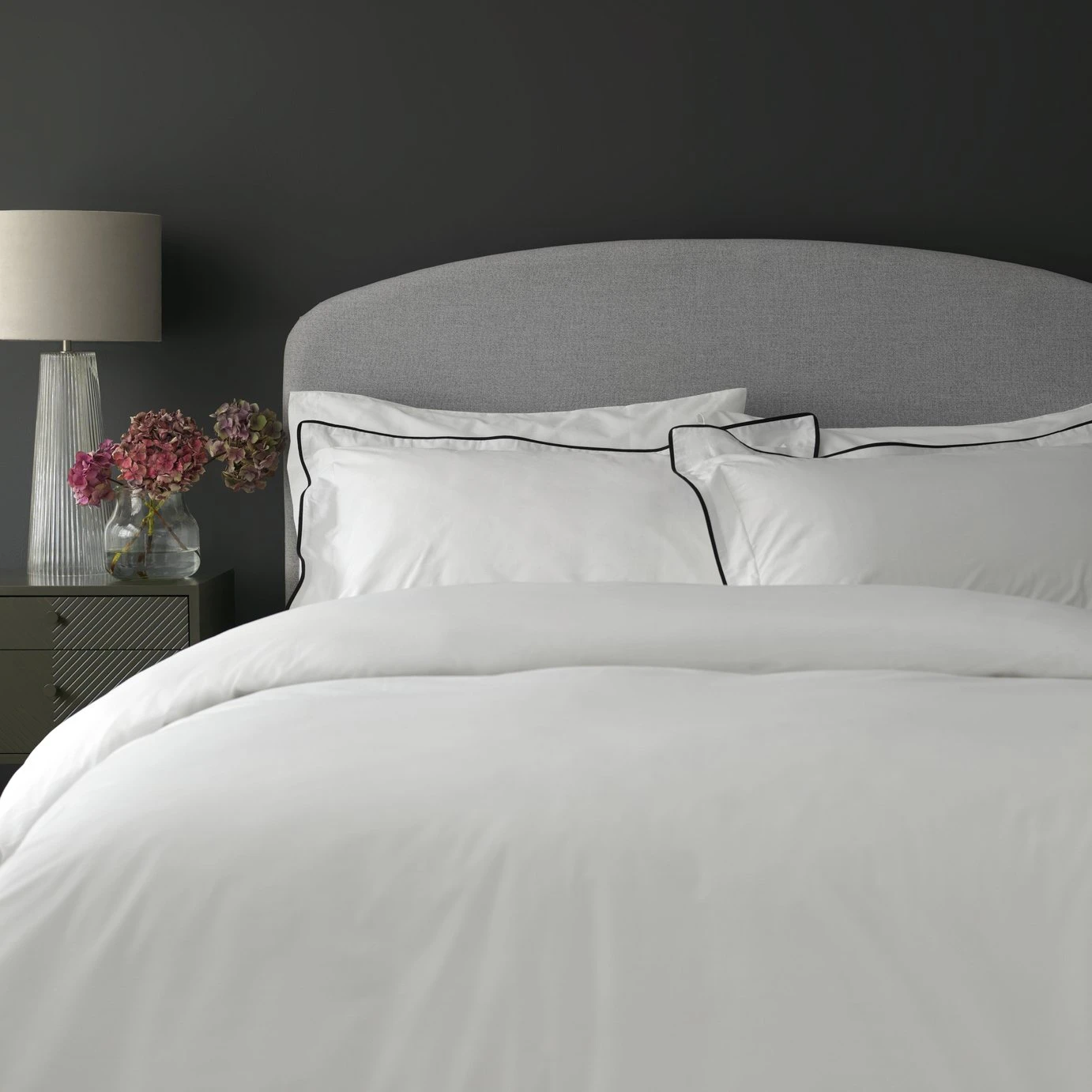 Habitat Cotton 200TC Oxford Edge White Bedding Set - Single 1 Habitat Cotton 200TC Oxford Edge White Bedding Set - Single