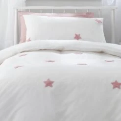 Habitat Tufted Star Pink Kids Bedding Set - Single