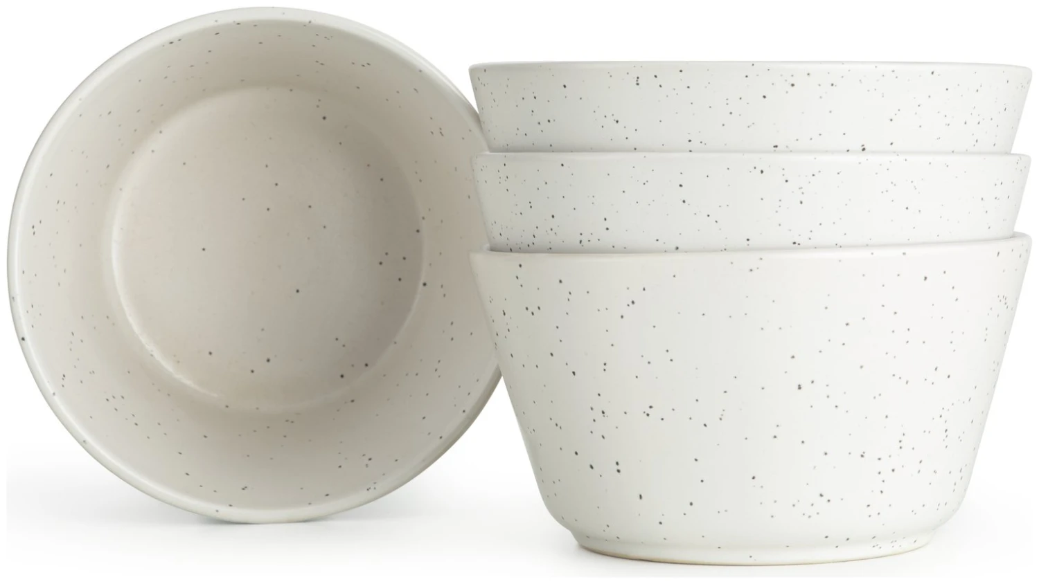 Habitat Addison Set Of 4 Stoneware Cereal Bowl - White 1 Habitat Addison Set Of 4 Stoneware Cereal Bowl - White