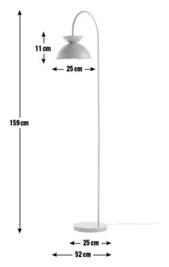 Habitat Dasni Floor Lamp - Marble & Brass -Cooking and dining Shop 9598867 R E001