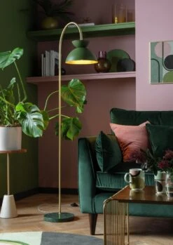 Habitat Dasni Floor Lamp - Marble & Brass -Cooking and dining Shop 9598867 R Z002C