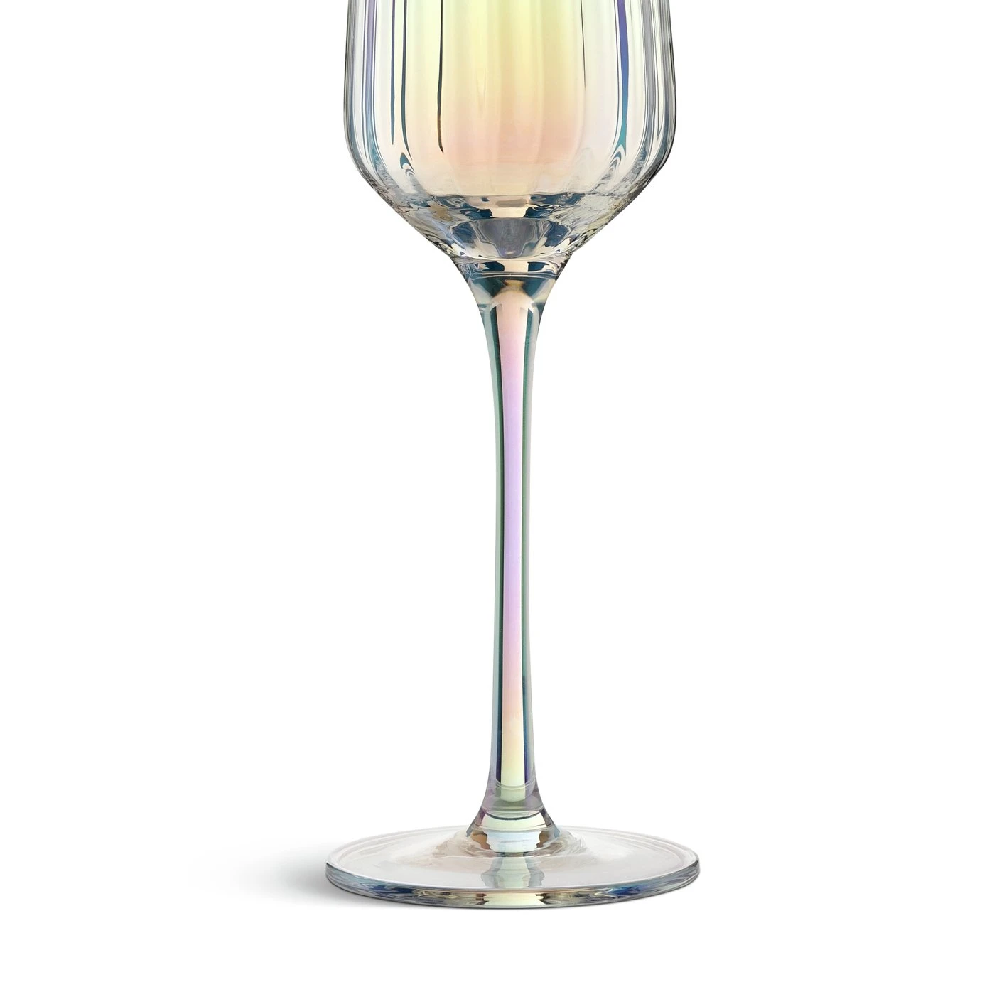 Habitat Iridescent Lustre Set Of 4 Champagne Flute 5 Habitat Iridescent Lustre Set Of 4 Champagne Flute - Image 5