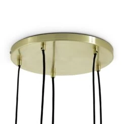 Habitat Webb 5 Light Cluster Pendant - Glass & Brass -Cooking and dining Shop 9600573 R Z003A