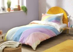 Habitat Kids Rainbow Panel Multicolour Bedding Set - Toddler -Cooking and dining Shop 9601493 R Z006A