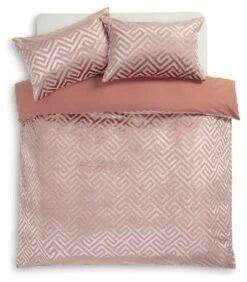 Habitat Geo Velvet Blush Pink Bedding Set - Single 8 Habitat Geo Velvet Blush Pink Bedding Set - Single -Cooking and dining Shop 9602447 R Z002A