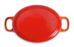 Habitat 2.4Litre Oval Cast Iron Casserole Dish - Orange 9 Habitat 2.4Litre Oval Cast Iron Casserole Dish - Orange -Cooking and dining Shop 9606766 R Z004A