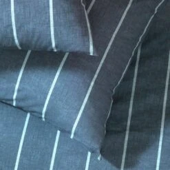 Habitat Cotton Modern Country Stripe Navy Bedding Set-Single -Cooking and dining Shop 9608740 R Z003A