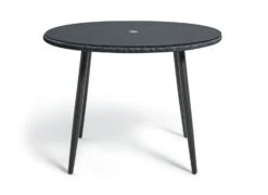 Habitat Malta 4 Seater Rattan Effect Patio Set - Black -Cooking and dining Shop 9609127 R Z002A