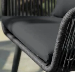 Habitat Malta 4 Seater Rattan Effect Patio Set - Black -Cooking and dining Shop 9609127 R Z005C