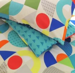 Habitat Kids Geo Shapes Twin Pack Bedding Set - Double -Cooking and dining Shop 9610790 R Z003A