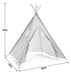 Habitat Kids Grey Stars Teepee Tent -Cooking and dining Shop 9611005 R E001