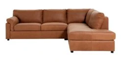 Habitat Florence LeatherRight Hand Corner Chaise Sofa - Tan -Cooking and dining Shop 9611586 R Z002A