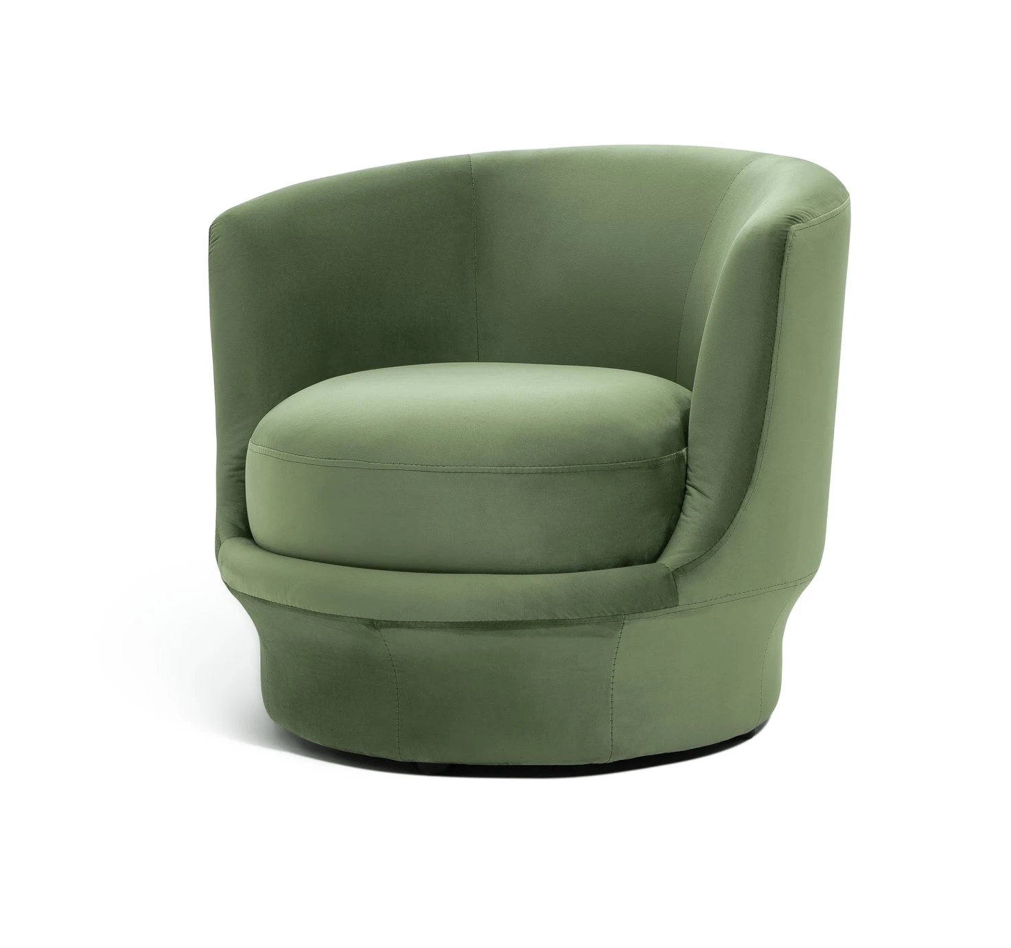 Habitat Ronda Velvet Accent Chair - Olive Green 5 Habitat Ronda Velvet Accent Chair - Olive Green - Image 5