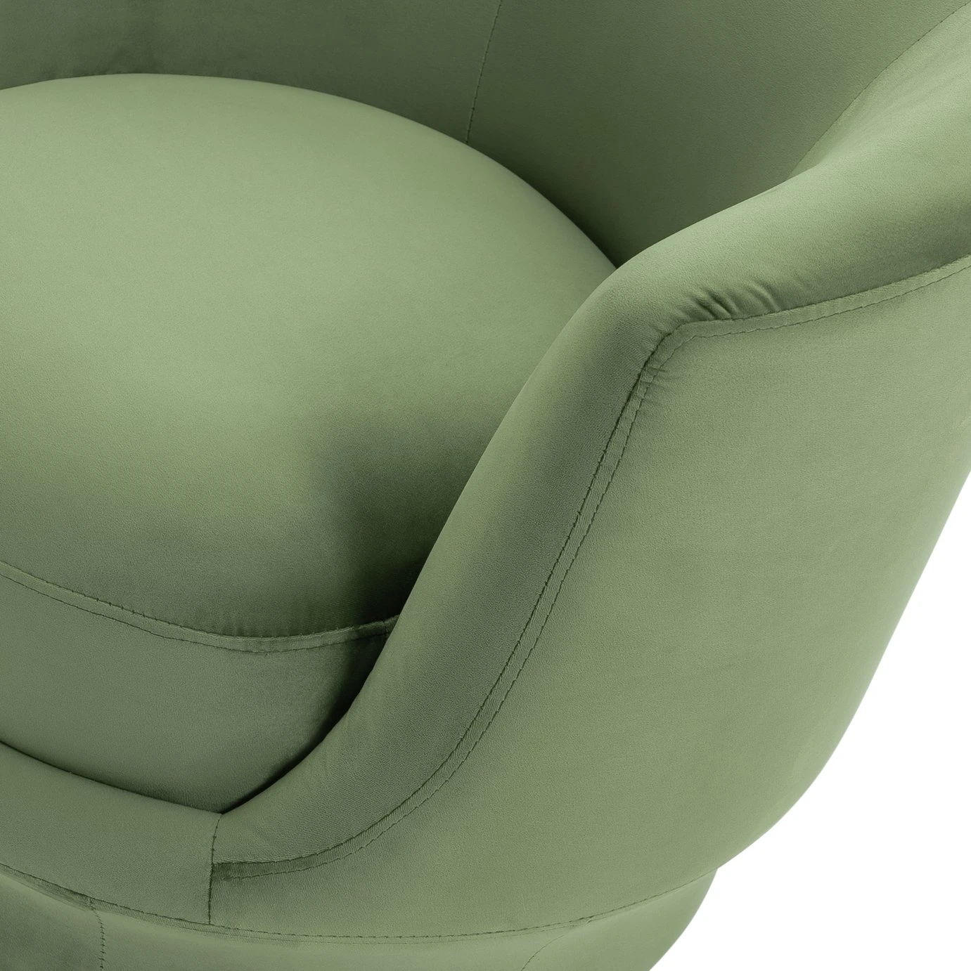 Habitat Ronda Velvet Accent Chair - Olive Green 8 Habitat Ronda Velvet Accent Chair - Olive Green - Image 8