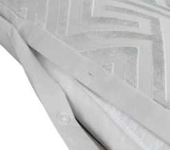 Habitat Geo Velvet Silver Bedding Set - Single -Cooking and dining Shop 9621356 R Z004A