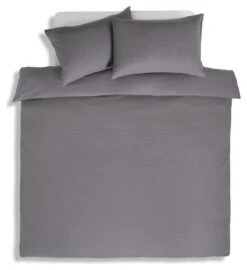 Habitat Cotton Waffle Plain Charcoal Bedding Set - Single -Cooking and dining Shop 9625211 R Z002A