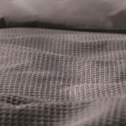 Habitat Cotton Waffle Plain Charcoal Bedding Set - Single -Cooking and dining Shop 9625211 R Z006A