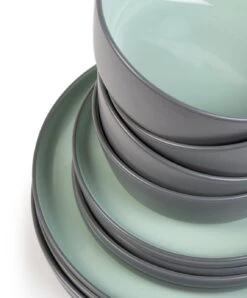 Habitat Two Tone 16 Piece Stoneware Dinner Set -Cooking and dining Shop 9626997 R Z005A