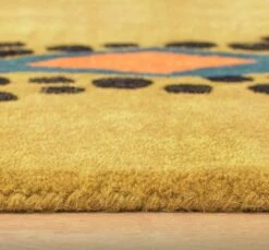 Habitat Kids Dragon Shaped Rug - Mustard - 100x150cm -Cooking and dining Shop 9627817 R Z002C