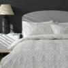 Habitat Cotton 200TC Geo Silver & Cream Bedding Set - Single